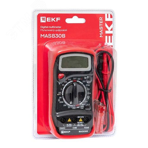 Мультиметр цифровой MAS830B EKF Master - фото 18