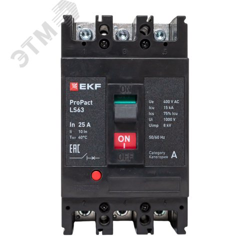 LS63 15кА 3P 25А ProPact EKF - фото 2