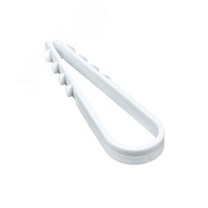 Дюбель-хомут для круглого кабеля 5-10мм нейлон белый Simple (100шт) plc-ncc-5x10w EKF - 3