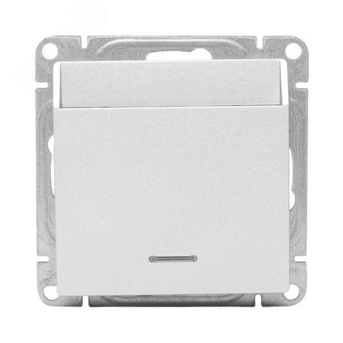 Эпика Механизм выключателя карточный с подсветкой алюминий EKF - фото 2