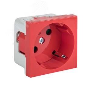 Розетка в кабель-канал с заземлением со шторками белый РКС-20-30-П-К ...