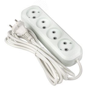 Удлинитель 'Эксперт' 4 гнезда 3 метра 10А/2.2кВт без заземления ПВС 2х0.75 PROxima - фото 3