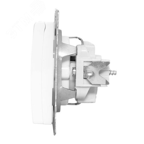 Валенсия Механизм розетки 1-местной с/з 16А белая с крышкой и защ. штор. IP44 EKF - фото 5