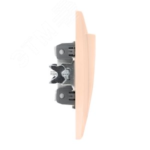 Валенсия выключатель 2-кл. 10А кремовый проходной - фото 3