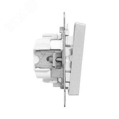 Эпика Механизм выключателя 1кл. с подсветкой алюминий EKF - фото 3