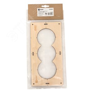 Шаблон для подрозетников c 3 отв. диам. 82 мм Expert - фото 2