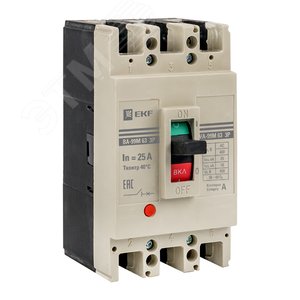 Изображение товара Выключатель автоматический ВА-99М 63/25А 3P 25кА (шт)