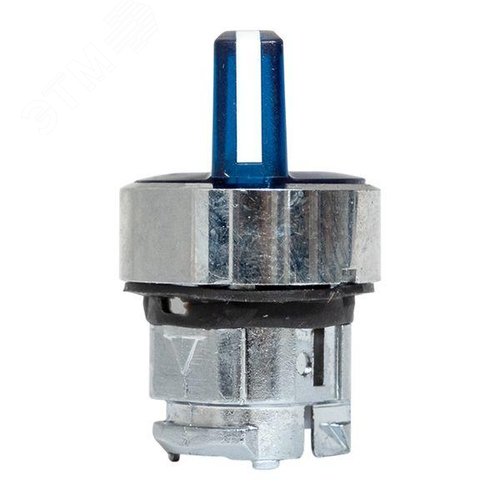 Исполнительный механизм переключателя S4 синий на 2 положения с фиксацией, с подсветкой с короткой ручкой IP65 - фото 3