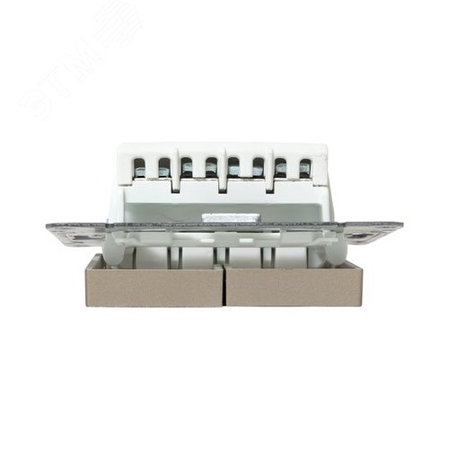 Механизм выключателя. двухклавишный. перекрёстный. шампань Эпика EKF - фото 7