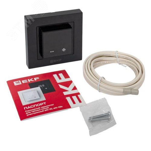 Термостат для теплых полов электронный черный 16 A 230В EKF - фото 9