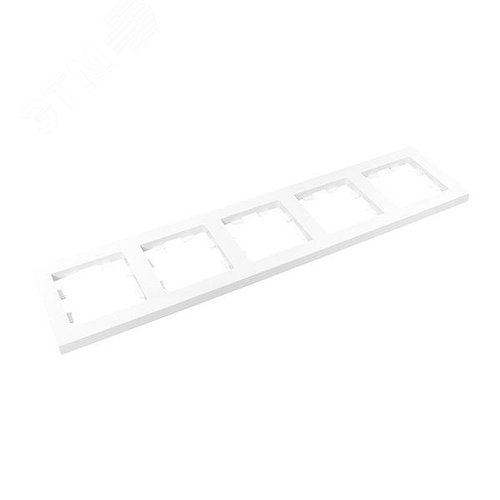 Эпика Рамка 5-местная белый пластик EKF - фото 6