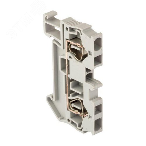 Изображение товара Клемма проходная пружинная ST 4 мм2 серая EKF (шт)