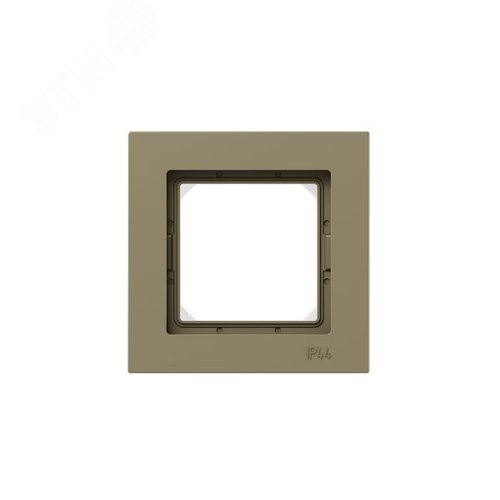 Рамка 1-местная IP44  шамп.  пластик Эпика EKF - фото 1