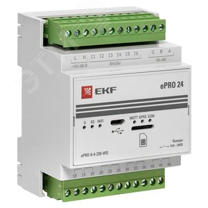 Контроллер базовый ePRO удаленного управления 6вх/4вых 230В WiFi GSM PROxima ePRO-6-4-230-WG EKF