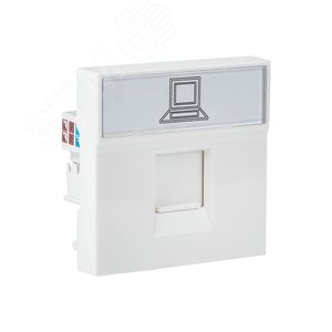 Розетка RJ45, категории 5e (ширина 2 модуля) - фото 1