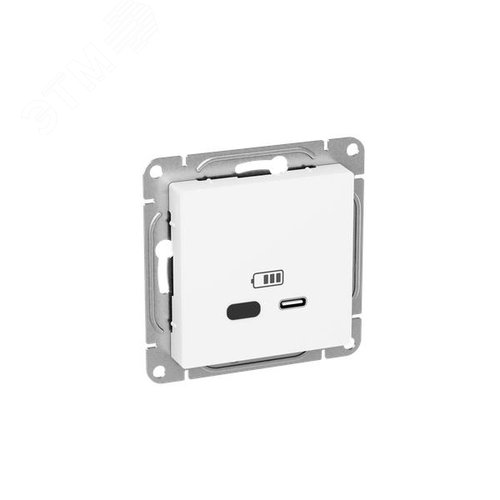 Эпика Механизм розетки USB-С быстрая белый EKF - фото 2