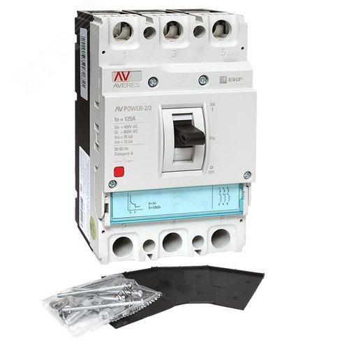 Выключатель автоматический в литом корпусе AV-POWER-2/3 125А 35кА TR EKF - фото 4