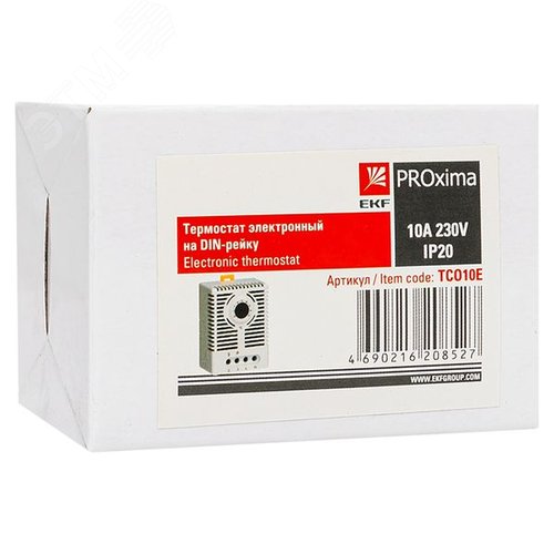 Термостат электронный на DIN-рейку 10 А 230 В IP20 PROxima - фото 2