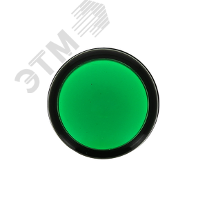 Лампа AD16-22HS LED матрица 22мм зеленый ledm-ad16-g EKF - 2