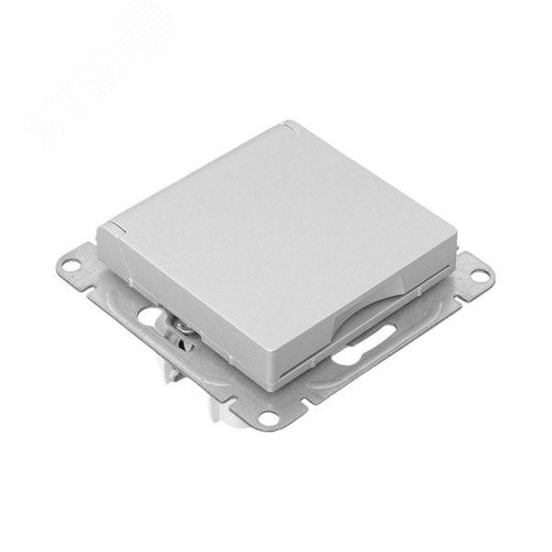 Эпика Механизм розетки 16А IP44 с заземлением со шторками c крышкой алюминий EKF - фото 12