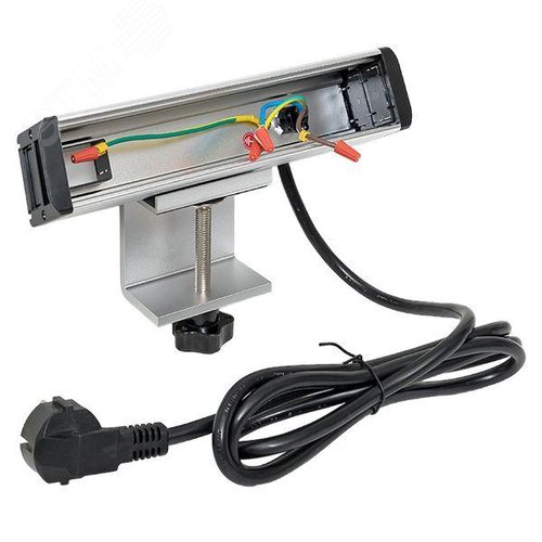 Изображение товара Встраиваемый настольный розеточный блок для крепления к столу, 10 модулей, C-Line (шт)