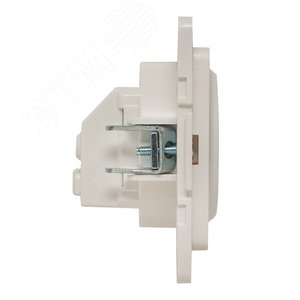 Стокгольм Механизм Розетки 1-местной с/з 16А в/к белый с защ. штор. - фото 3