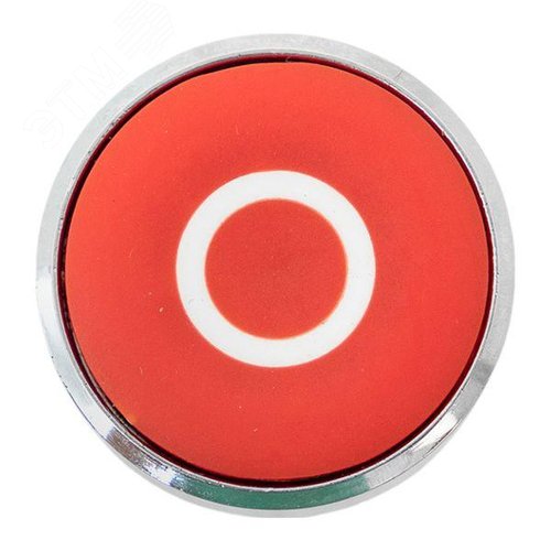 Исполнительный механизм кнопки O XB4 красный плоский возвратный без фиксации IP65 - фото 2