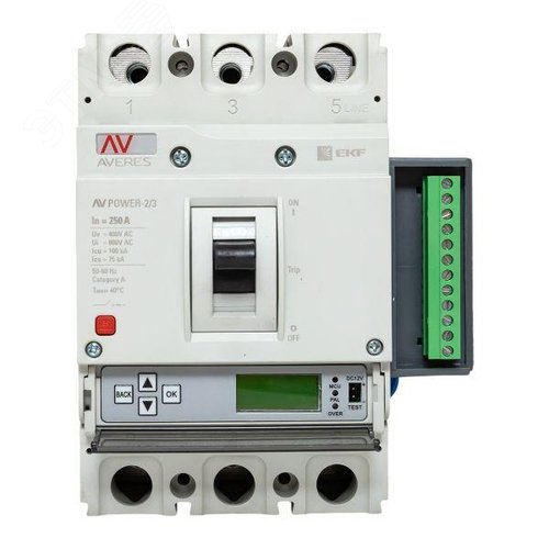 Выключатель автоматический AV POWER-2/3 250А 100kA ETU6.2 AVERES - фото 3