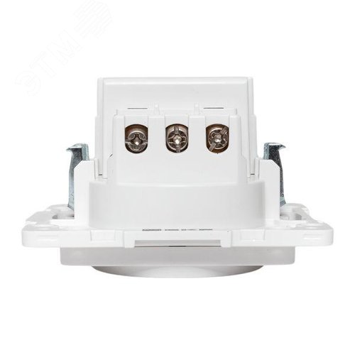 Стокгольм Механизм Розетки 1-местной с/з, USB 2A 16А винтовые клеммы белый с защ. штор. EKF - фото 5