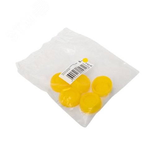 Силиконовый колпачок желтый для плоской кнопки XB4 - фото 4