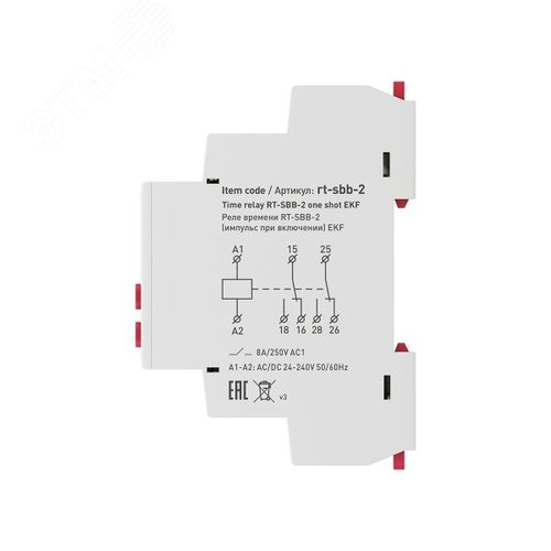 Реле времени RT-SBB-2 (импульс при включении) PROxima - фото 6