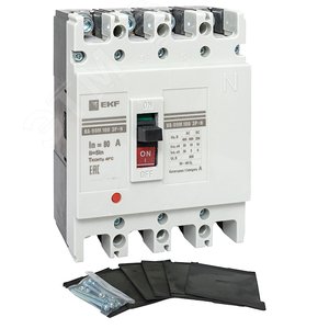 Выключатель автоматический ВА-99М 100/80А 4P 5In 35кА PROxima - фото 2