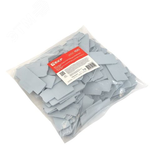 Заглушка для пружинной двухуровневой 4 Push-in серая - фото 4