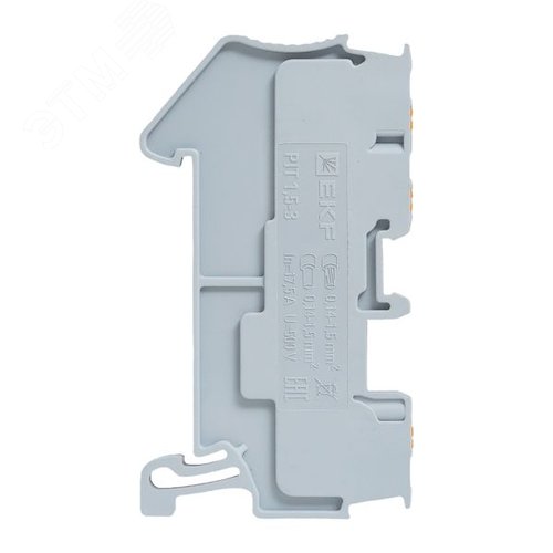 Клемма Push-in 1.5 мм2 3 вывода серая EKF - фото 4