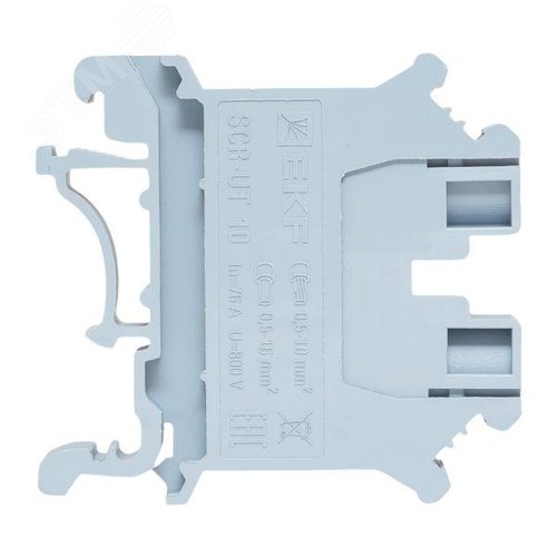 Клемма проходная винтовая UT 10 мм2 серая EKF - фото 5