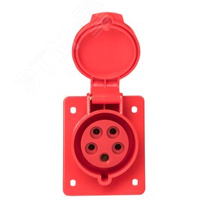 Розетка кабельная 32А 3Р+N+Е IP44 скрытая 380В 425 - фото 3