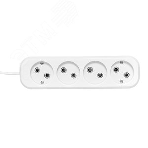 Удлинитель 'Эксперт' 4 гнезда 5 метров 10А/2.2кВт без заземления ПВС 2х0.75 PROxima - фото 2