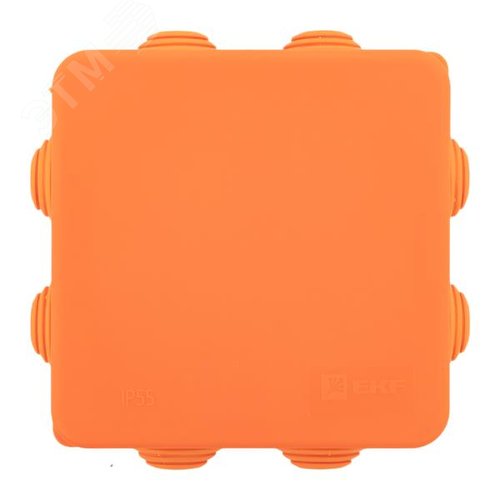 Коробка огнестойкая E45 85х85х40мм с клеммниками 4 полюса 0,5-4мм2 IP55 HF EKF - фото 2