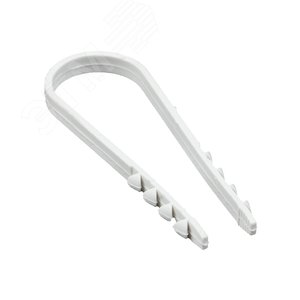 Изображение товара Дюбель-хомут для круглого кабеля (19-25мм) белый (50 шт) PROxima (упак)