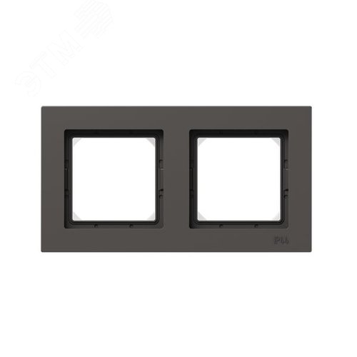 Рамка 2-местная IP44  мокко.  пластик Эпика EKF - фото 1