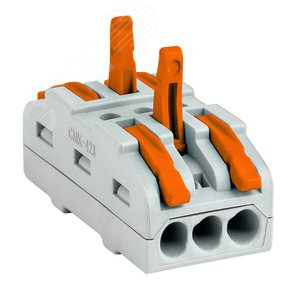 Строительно-монтажная клемма СМК 222-423 проходная3 полюса 008-4мм2 2. PROxima - фото 2