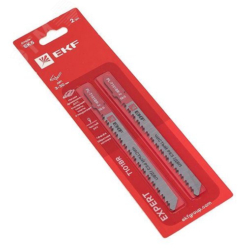 Пилки для электролобзика обратные T101BR (чистовой рез по ДВП)(SK5)(2 шт)  Expert - фото 5