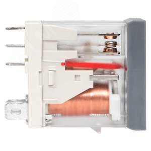 Реле промежуточное с кнопкой и мех. Индикацией RPAt 25/1 12A 24В DC AVERES - фото 3