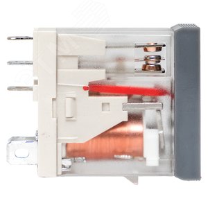 Реле промежуточное с кнопкой и мех. Индикацией RPAt 25/1 12A 230В AC AVERES - фото 3