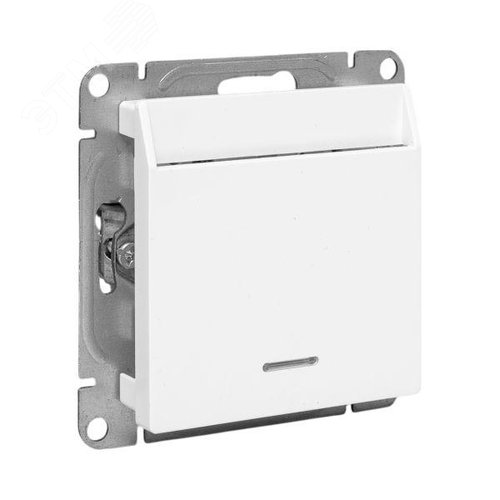 Эпика Механизм выключателя карточный с подсветкой белый EKF - фото 1