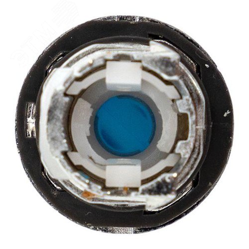 Исполнительный механизм переключателя ХB4 синий на 2 положения возвратный без фиксации, с подсветкой с короткой ручкойой IP65 - фото 7