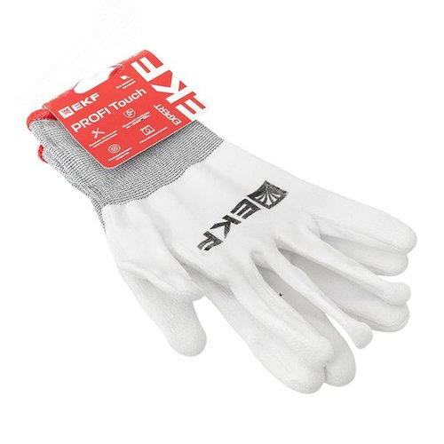 Перчатки рабочие PROFI Touch для чистовых работ (15 класс, 7 размер) EXPERT EKF - фото 4