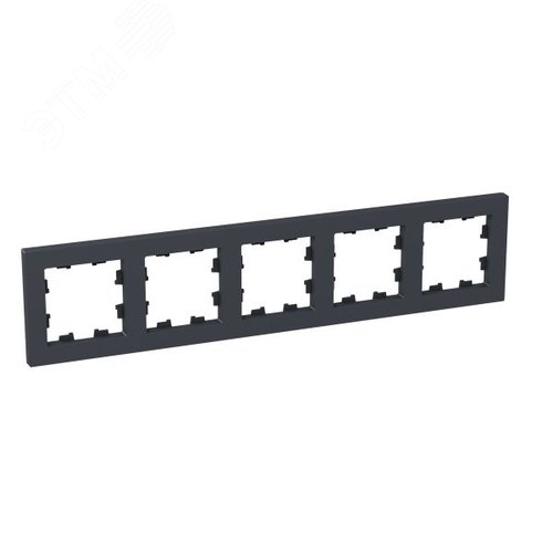 Рамка 5-местная графит.  пластик Эпика EKF - фото 2