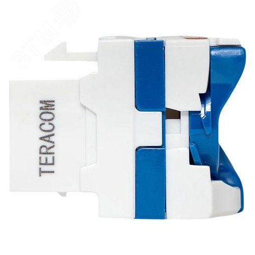 Модуль Keystone TERACOM CS Cat.6 неэкранированный 110 IDC 180 градусов самозажимной (Toolless) синий - фото 5