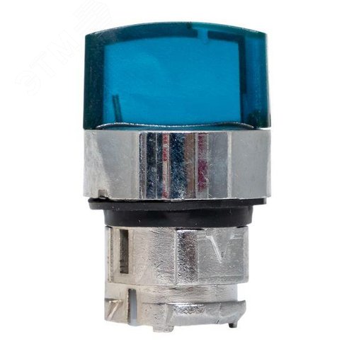 Механизм исполнительный переключателя S4 синий на 2 положения возвратный без фиксации, без подсветки с короткой ручкой PROxima - фото 3